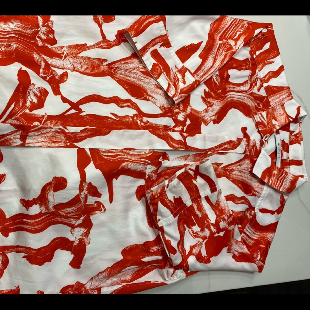 Givenchy designer button down shirt.